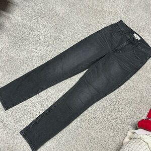 Madewell faded black high rise jeans